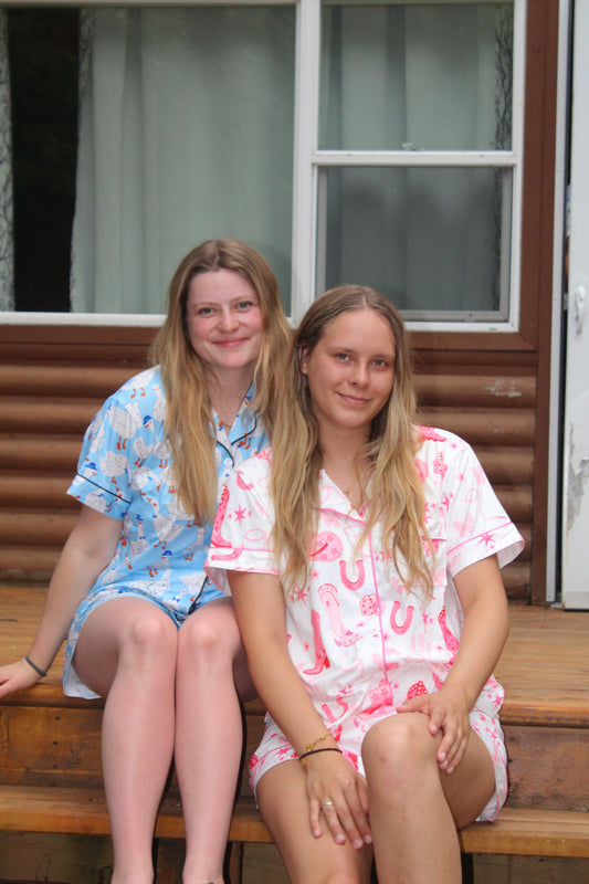 Pink Western Pj Set