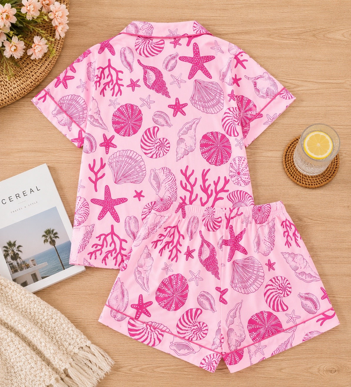 Pink Shell Pj Set