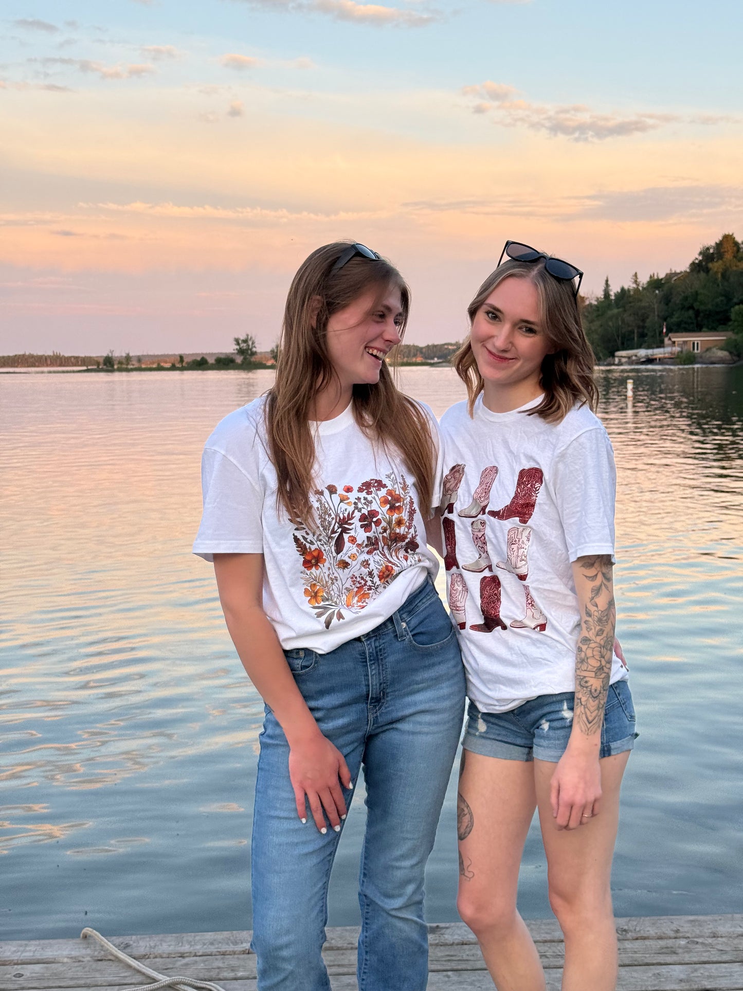 Cowboy boot tee