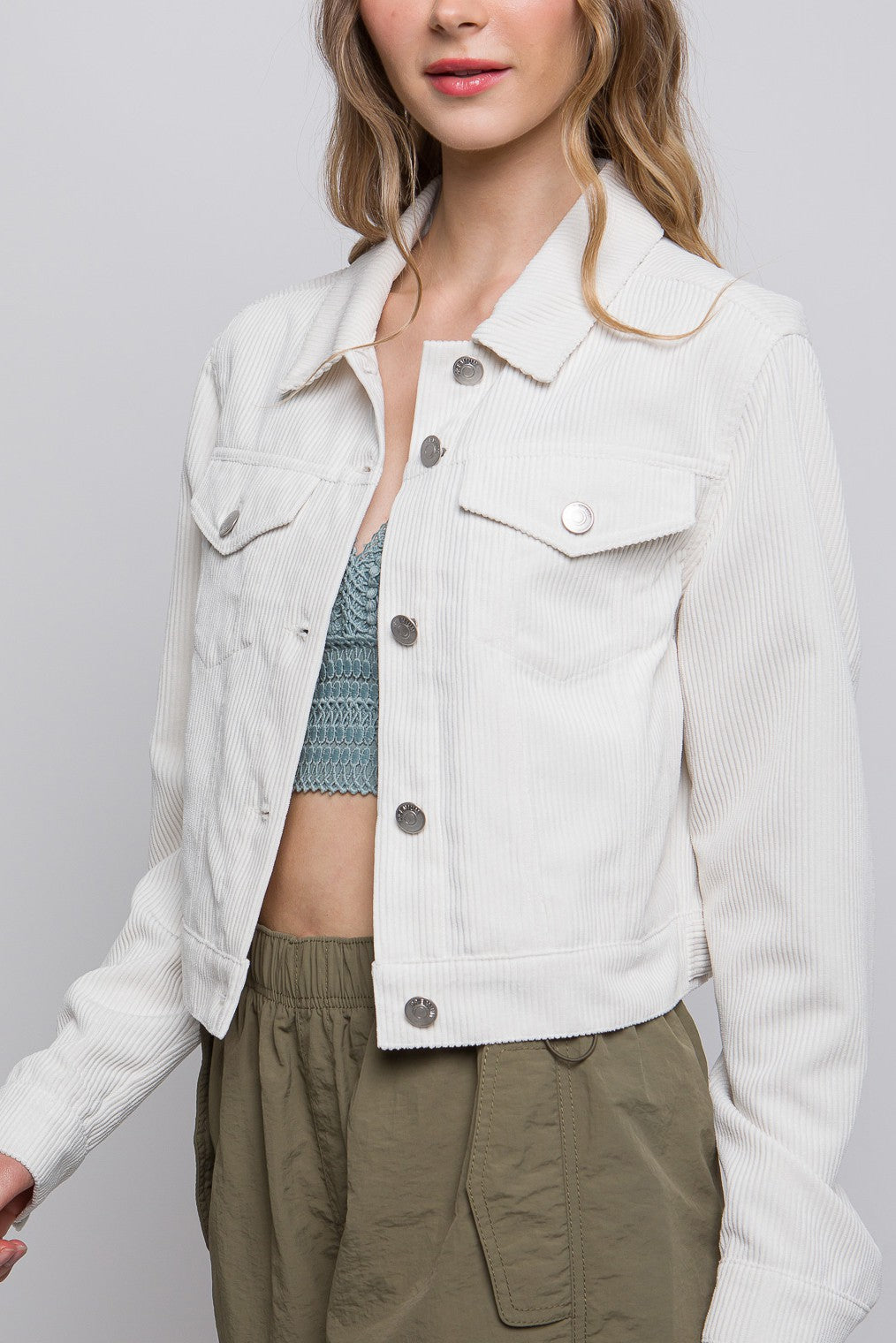 Ellie Cropped Corduroy Jacket