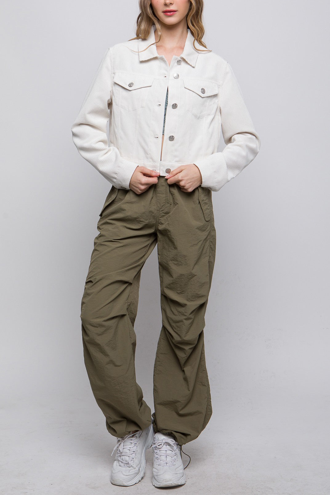Ellie Cropped Corduroy Jacket