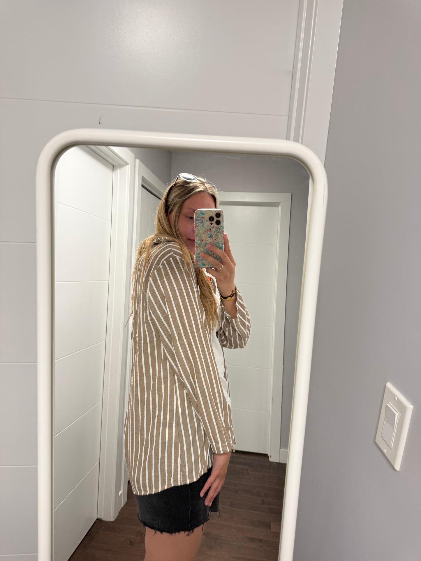 Brown Striped Shirt