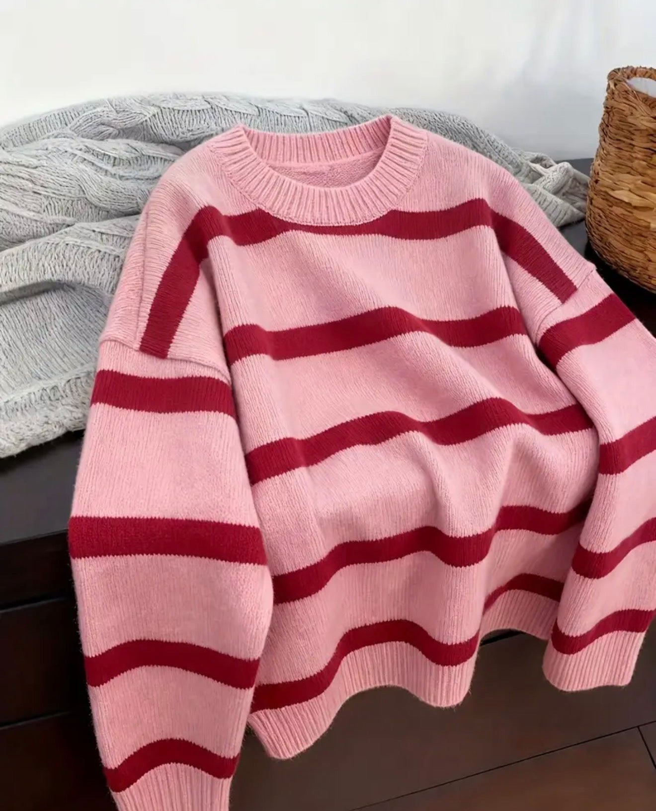 Pink Stripe Sweater