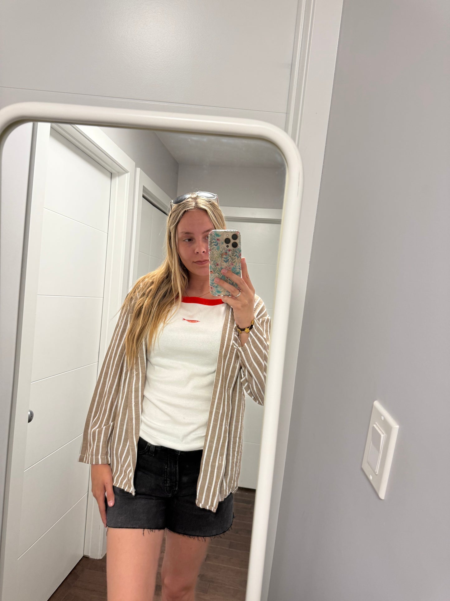 Brown Striped Shirt