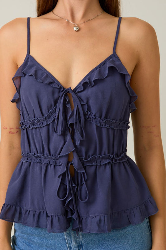 Starlit Ruffle Top