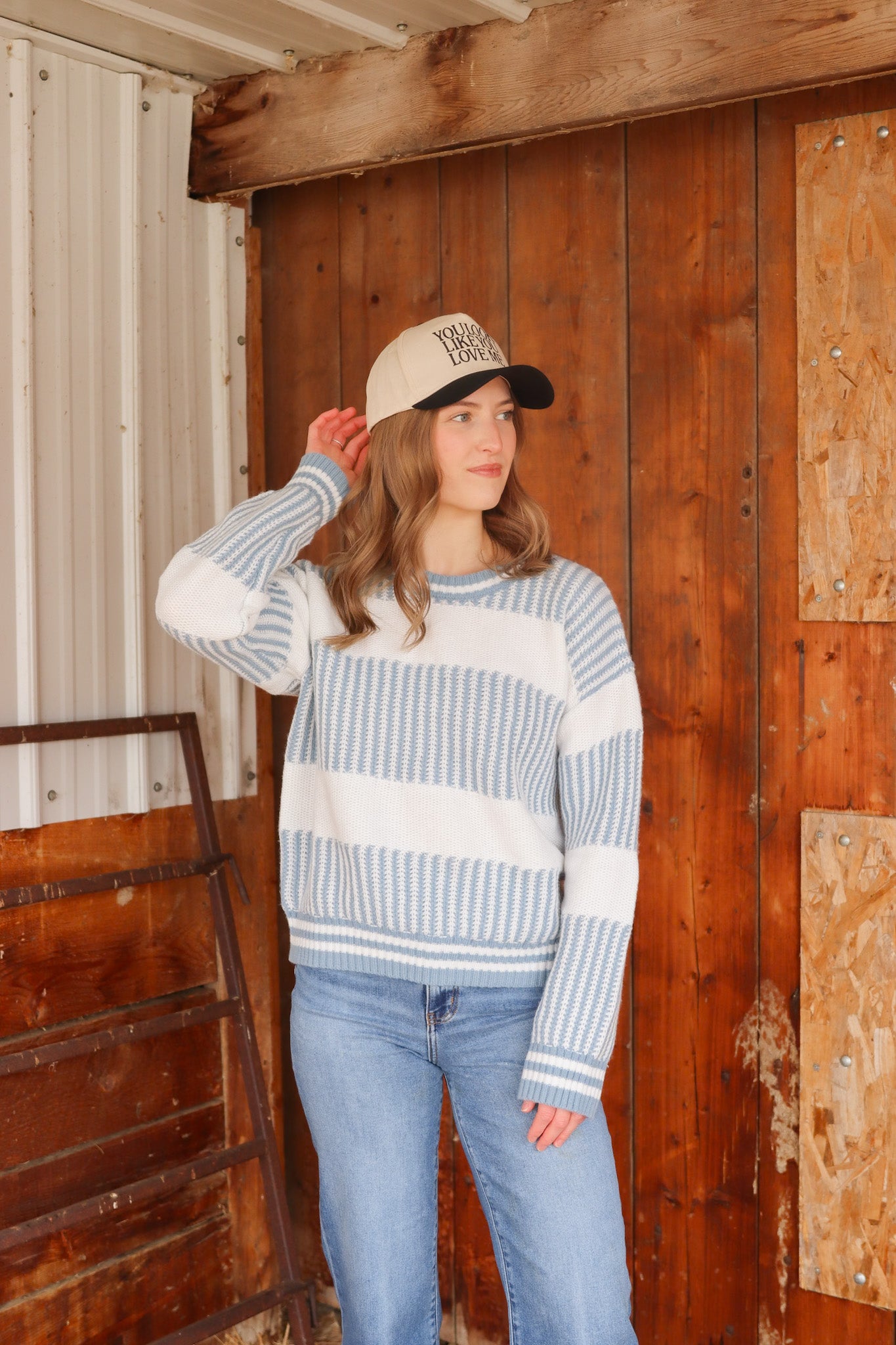 Blue Stripe Sweater