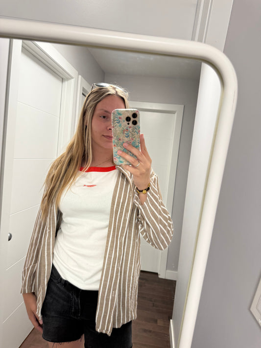 Brown Striped Shirt