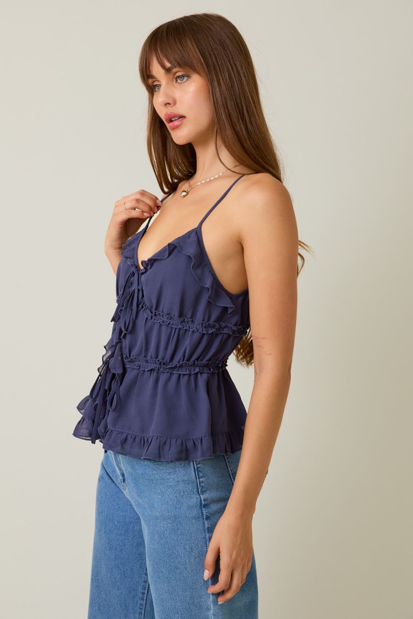 Starlit Ruffle Top