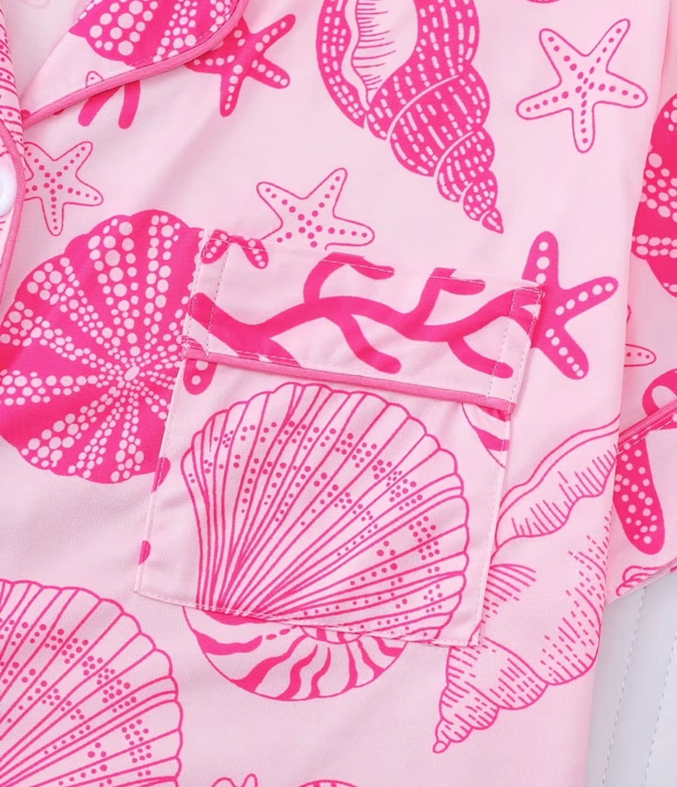Pink Shell Pj Set