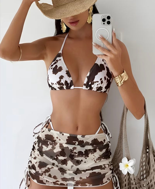 Cow Print Bikini