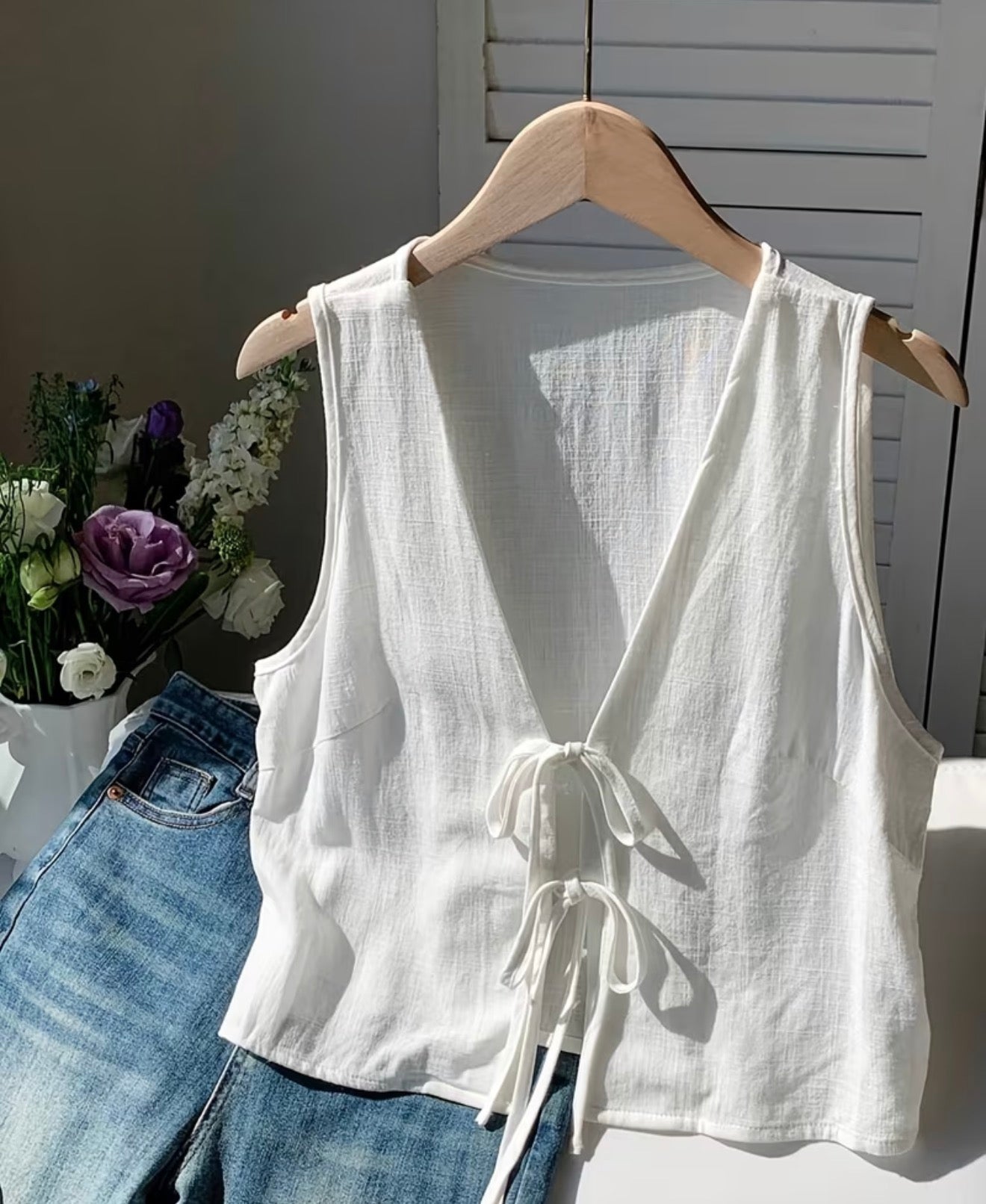 Linen Tie Shirt