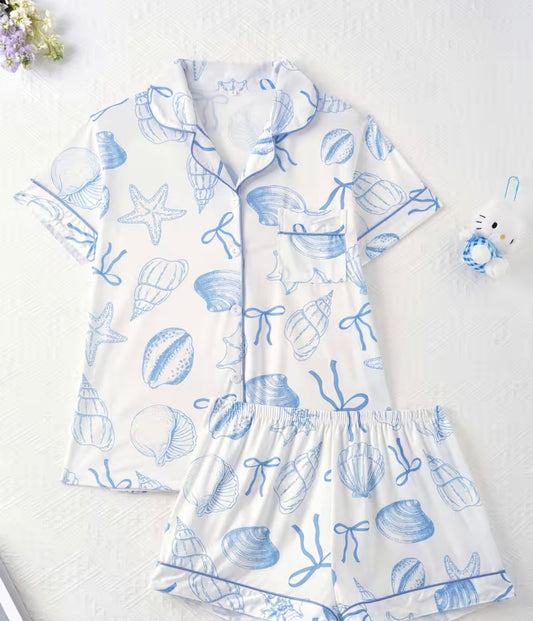 Blue Shell Pj Set