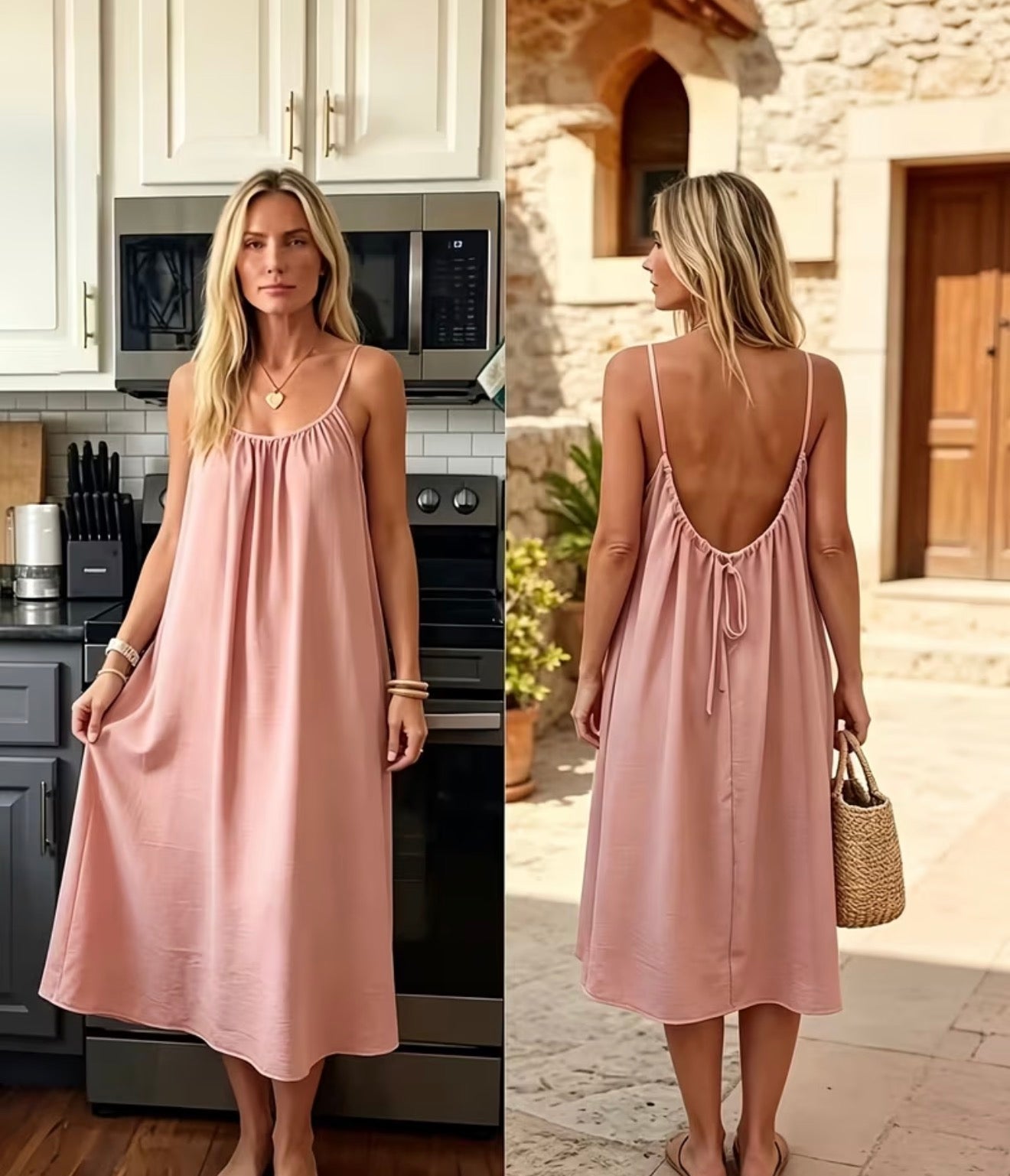 Backless Loose Dress