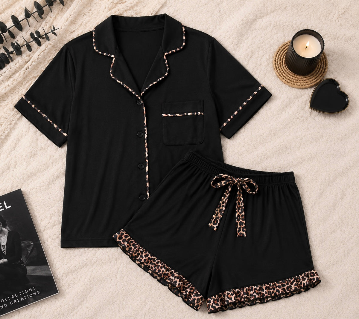 Cheetah Print Pj Set