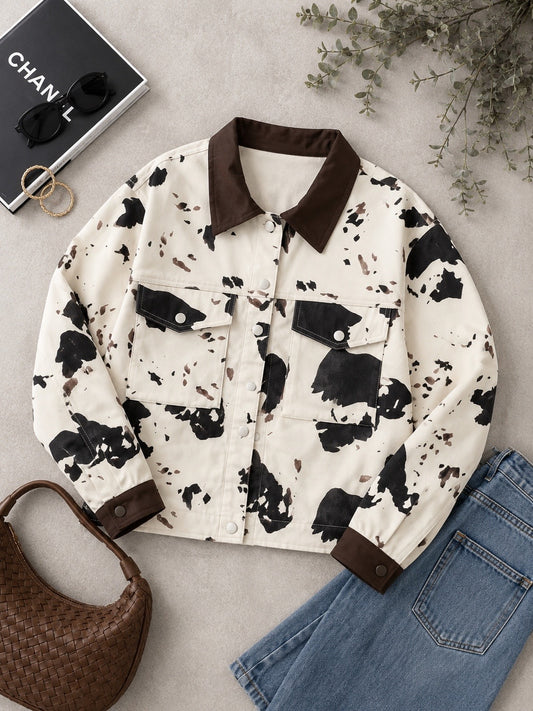 Cow Print Jacket
