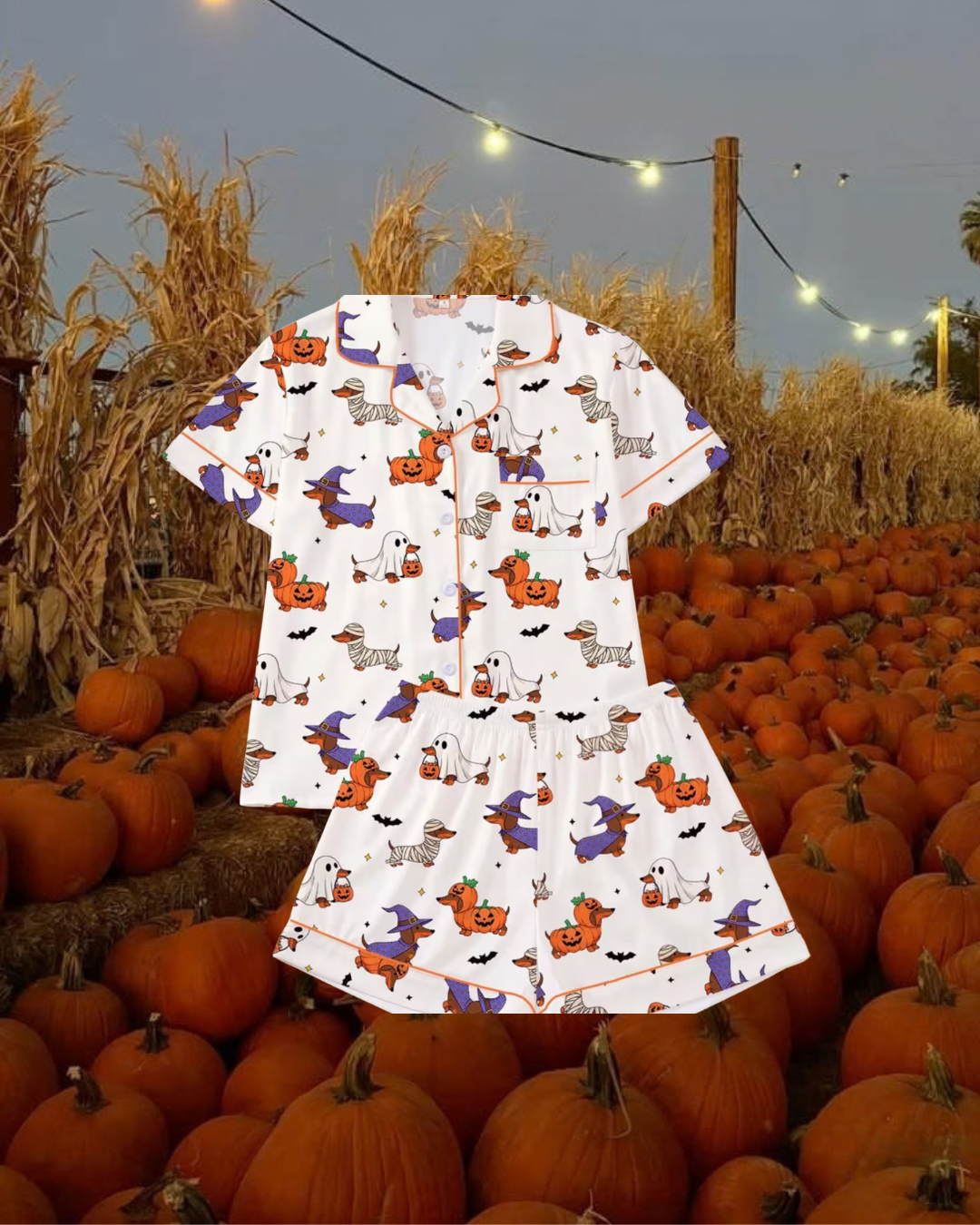 Dog Halloween pj set