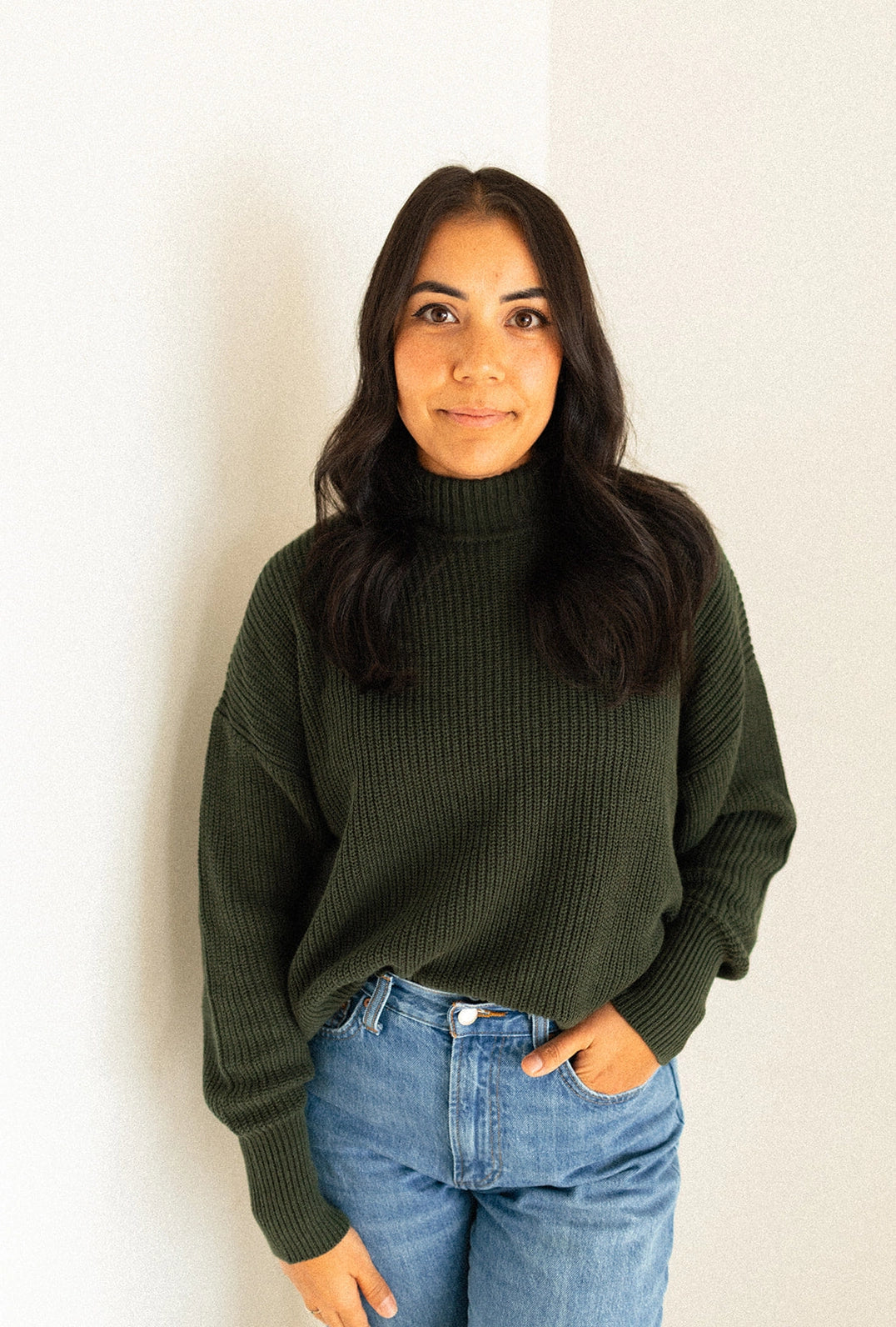 Knit Mock Neck Sweater