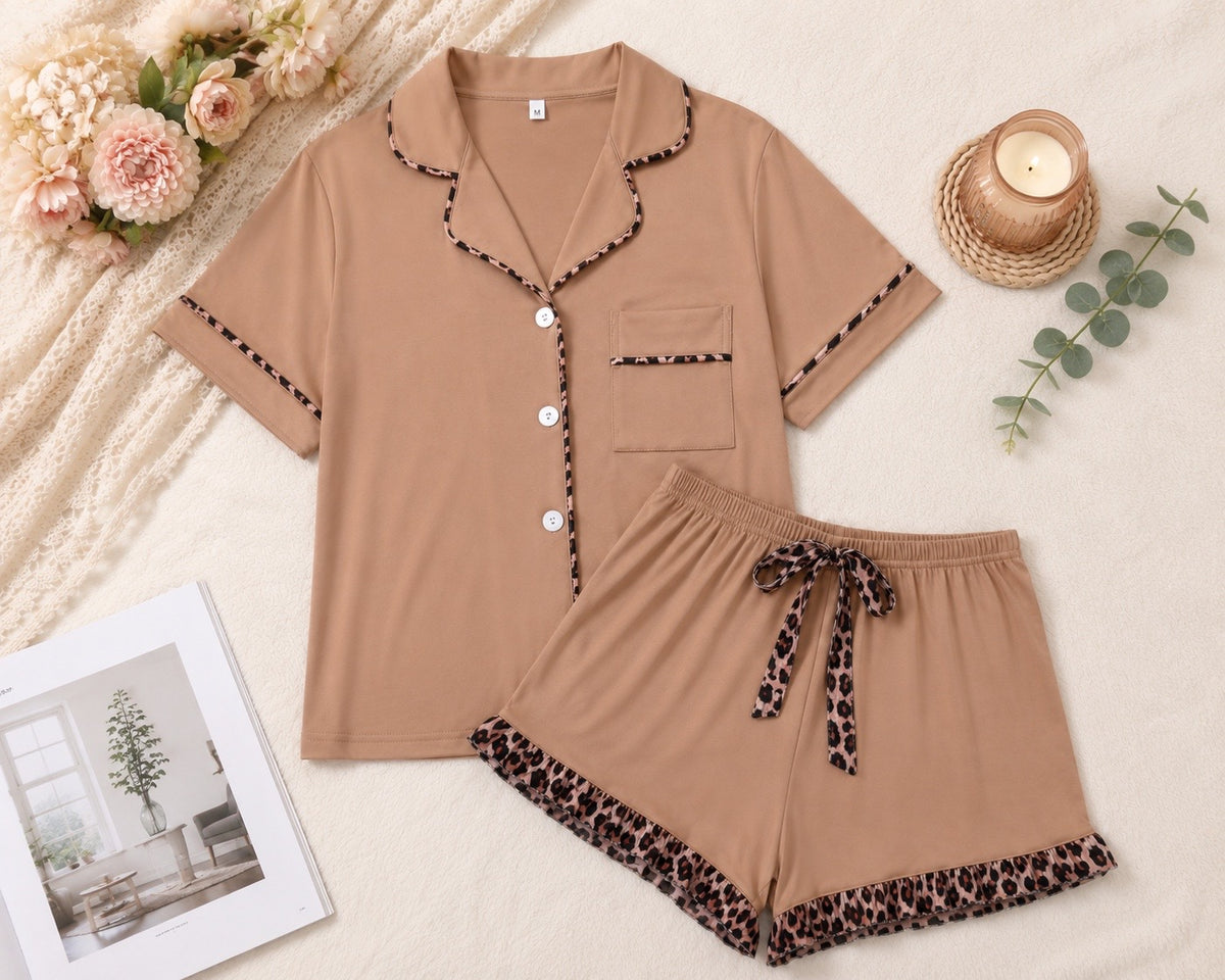 Cheetah Print Pj Set