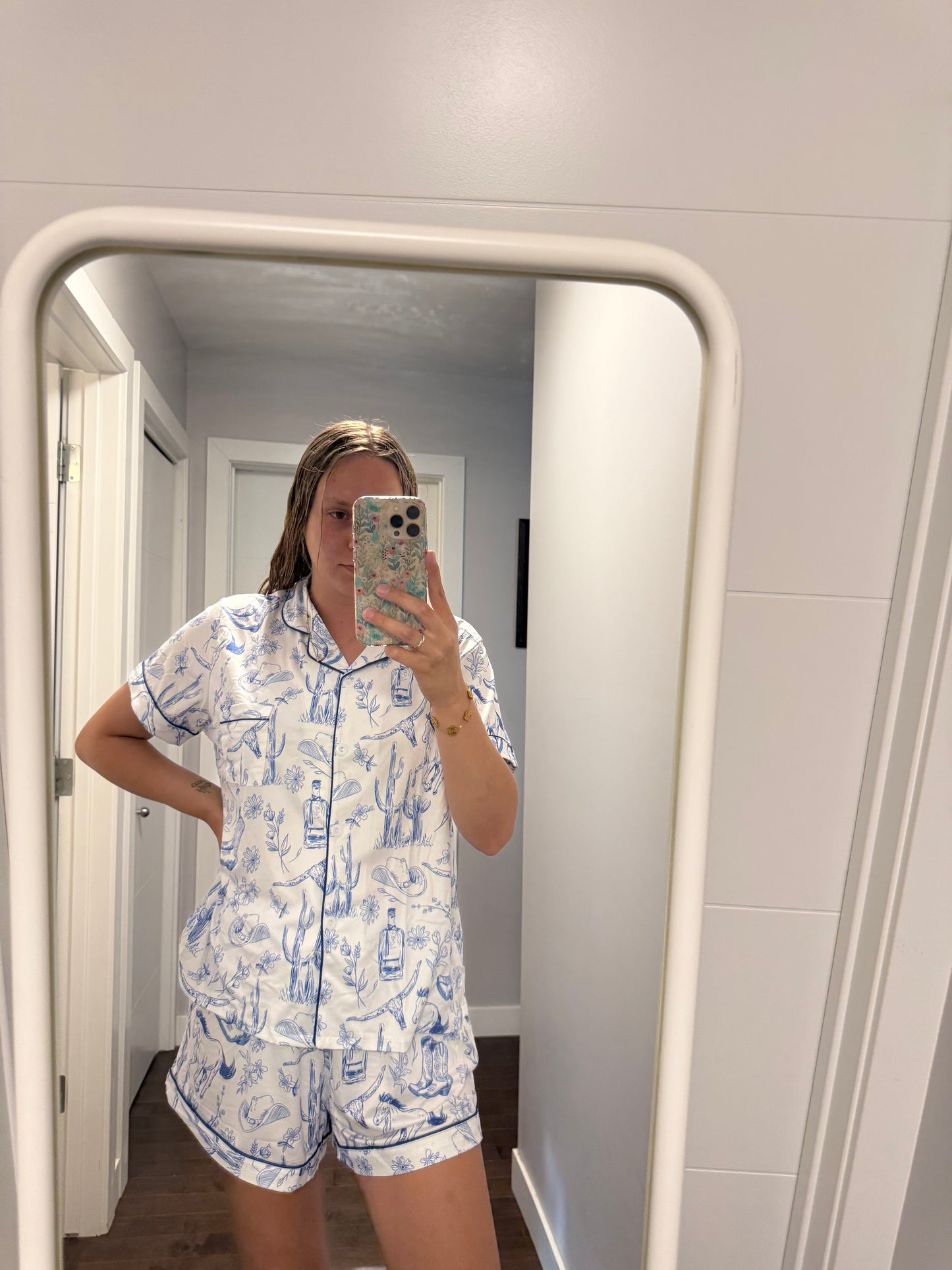 Blue Western Pj Set