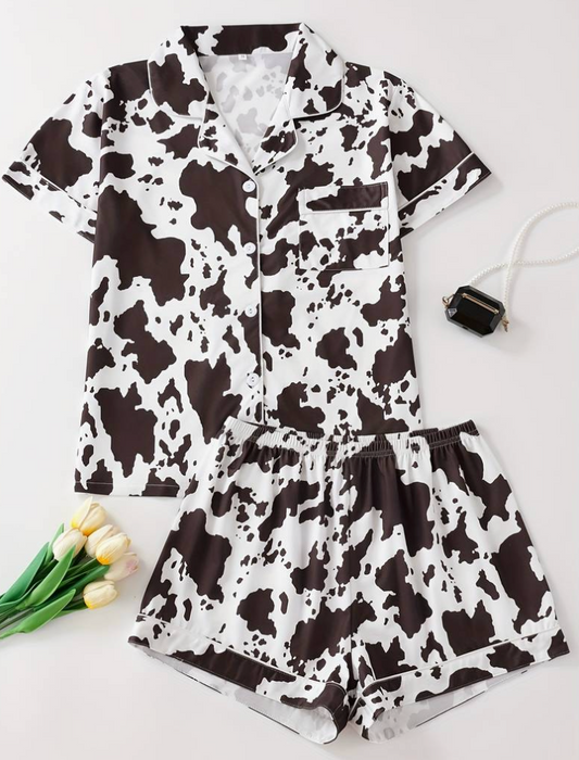 Cow Print Pjs