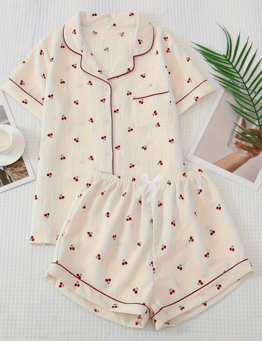 Cherry Print Pjs