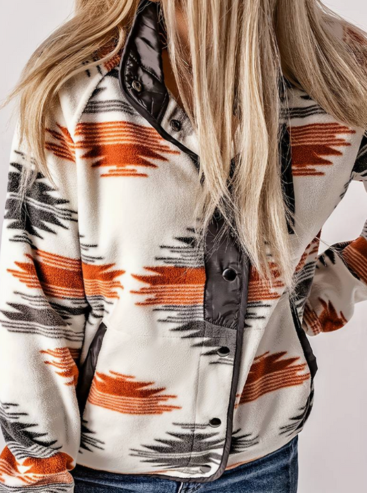 Western Inspired Print Jacket