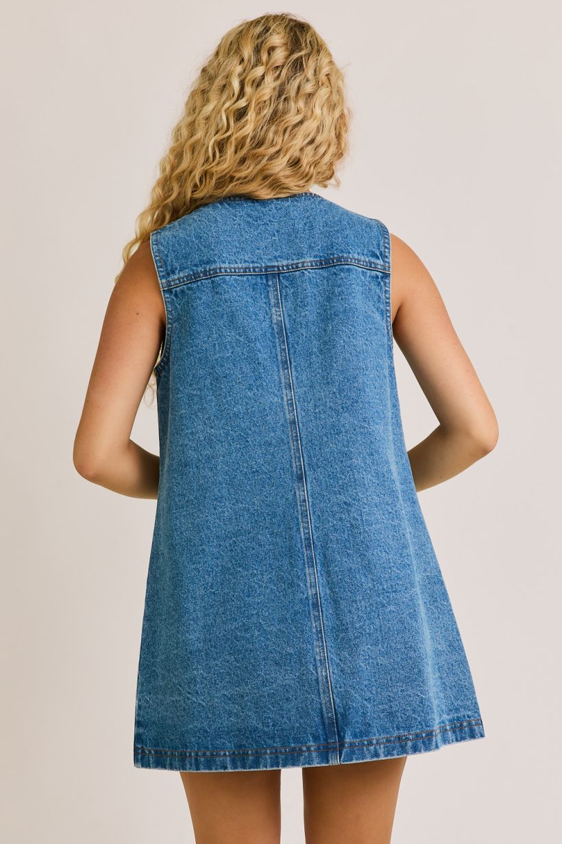 Denim Daisy Dress