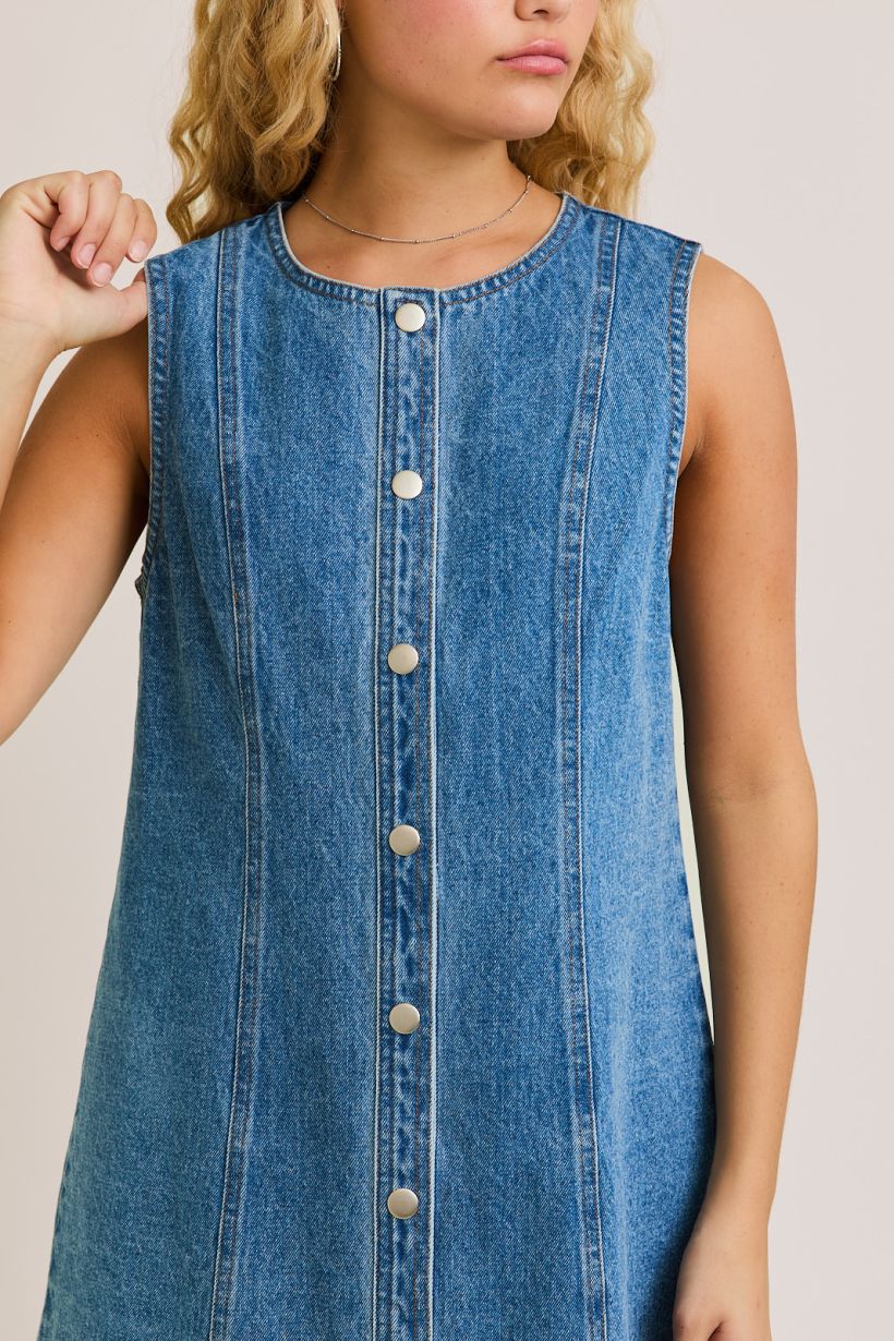 Denim Daisy Dress