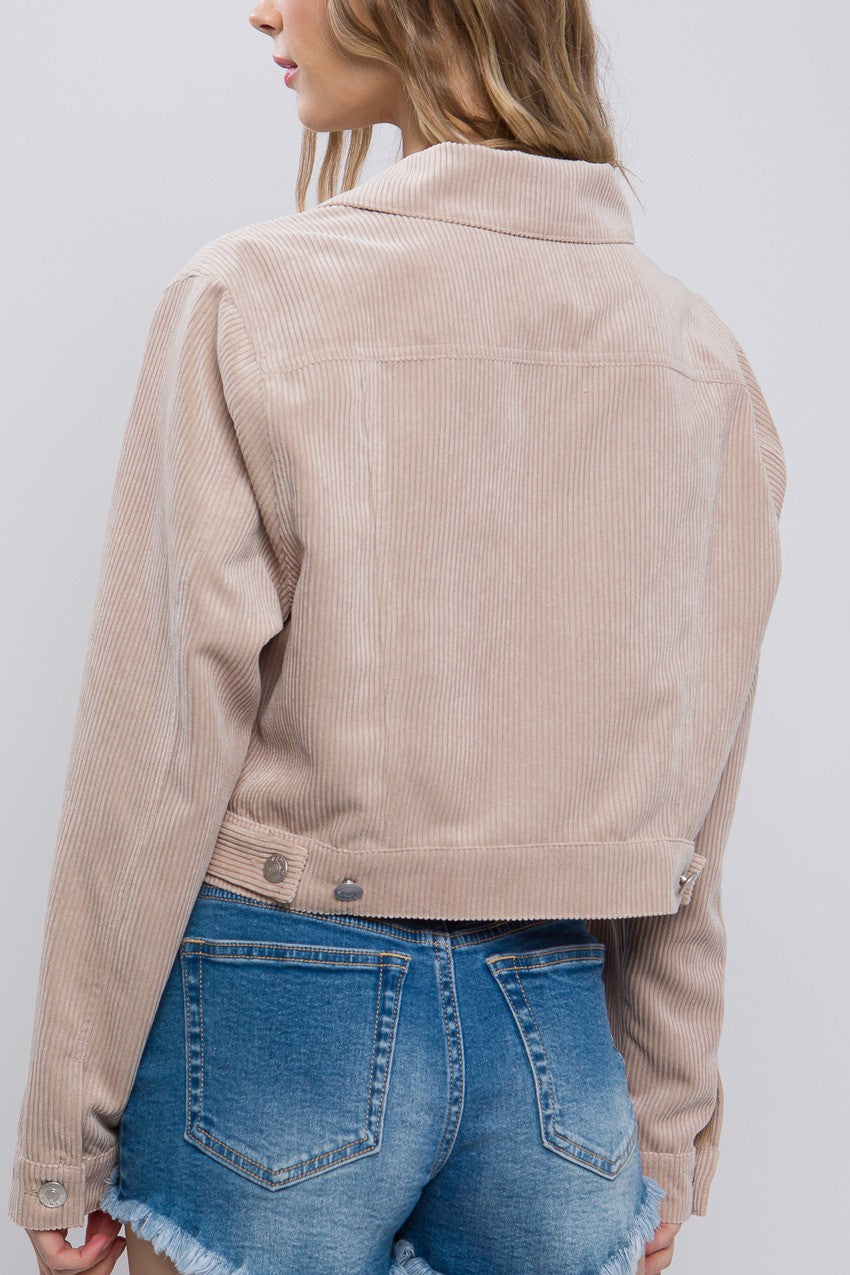 Ellie Cropped Corduroy Jacket