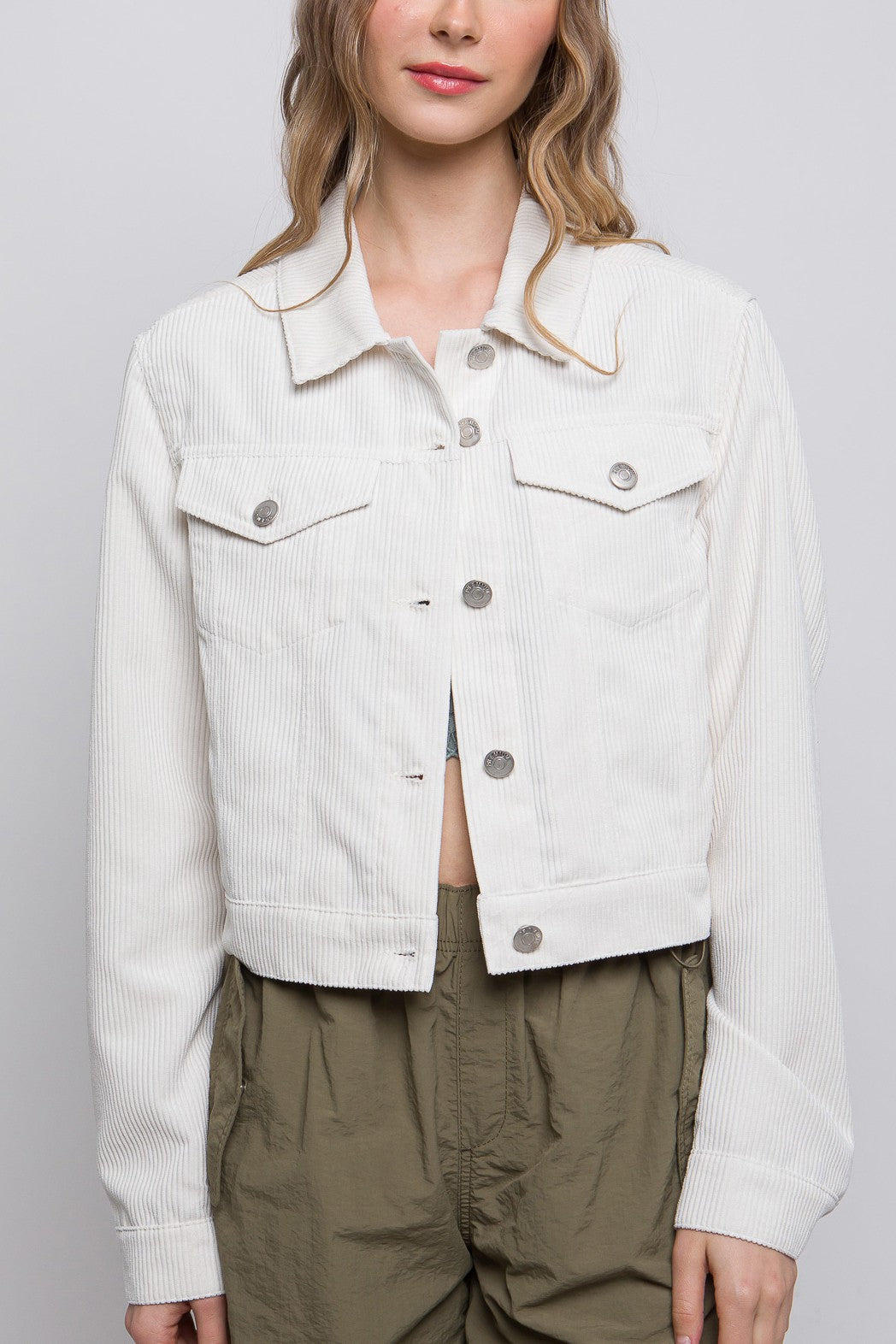 Ellie Cropped Corduroy Jacket