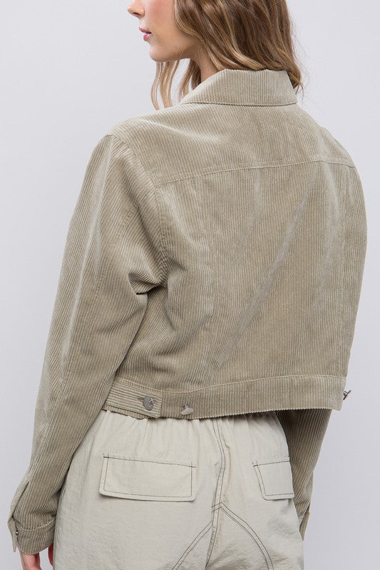 Ellie Cropped Corduroy Jacket